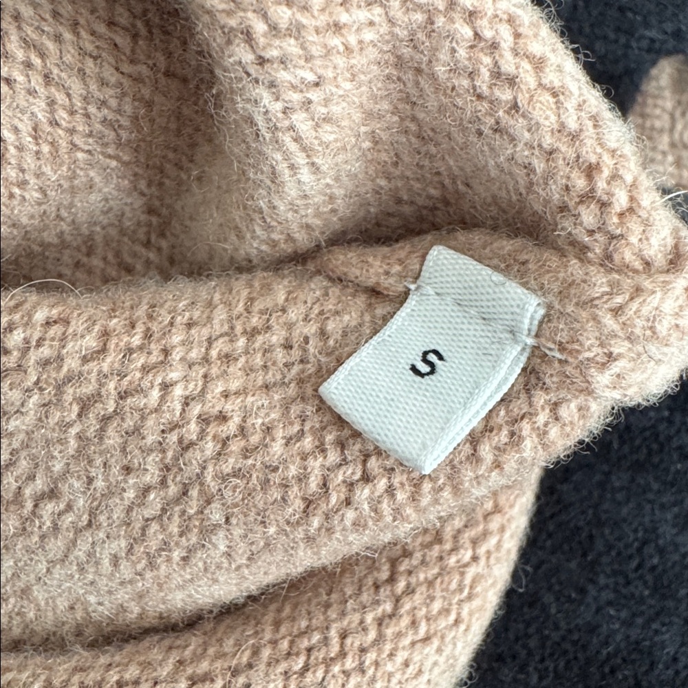 Whistles Colour Block Funnel Neck Knit in the black and beige colorway - Picture 9 of 9